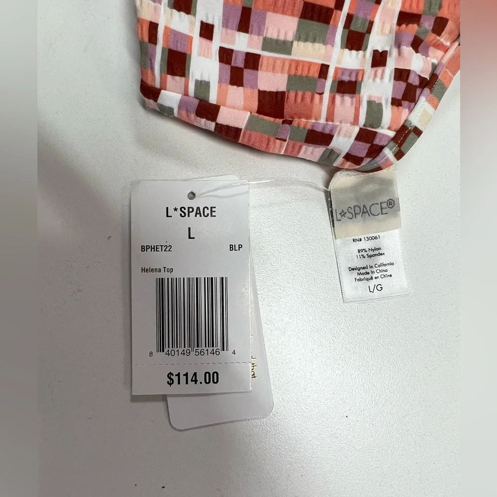 L*Space Block Party Swim Set Joy Bottom & Helena Top New With Tags Size Large